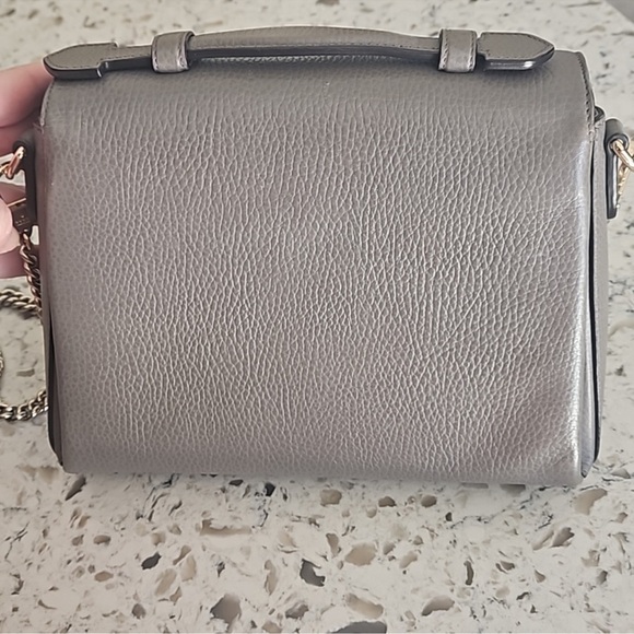 Gucci Taupe Pebbled Leather Shoulder Bag with COA - Picture 2 of 13